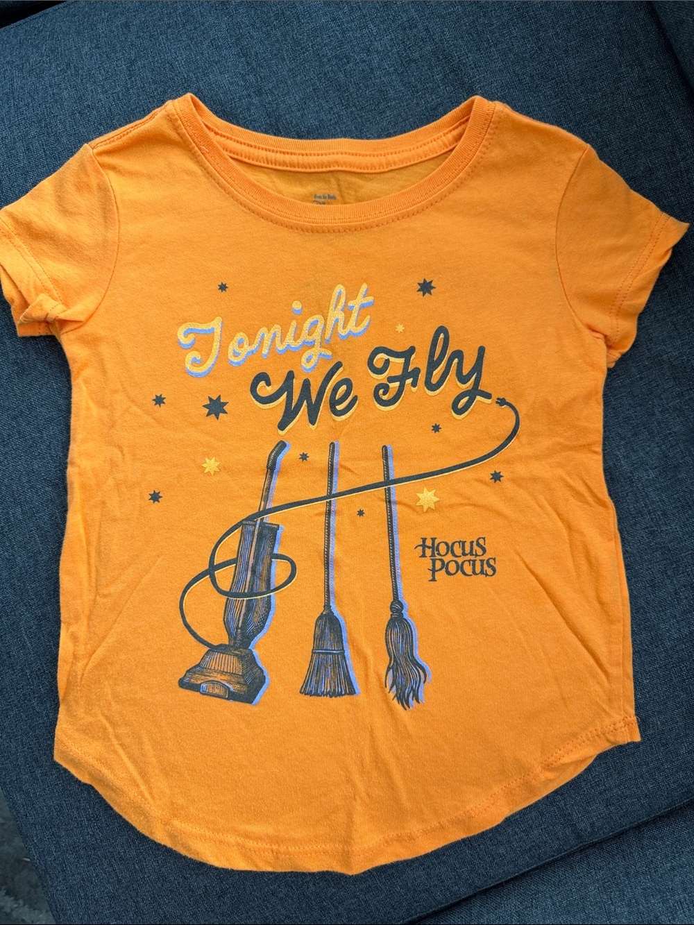 Kids' Orange 'Tonight We Fly' Graphic Tee
